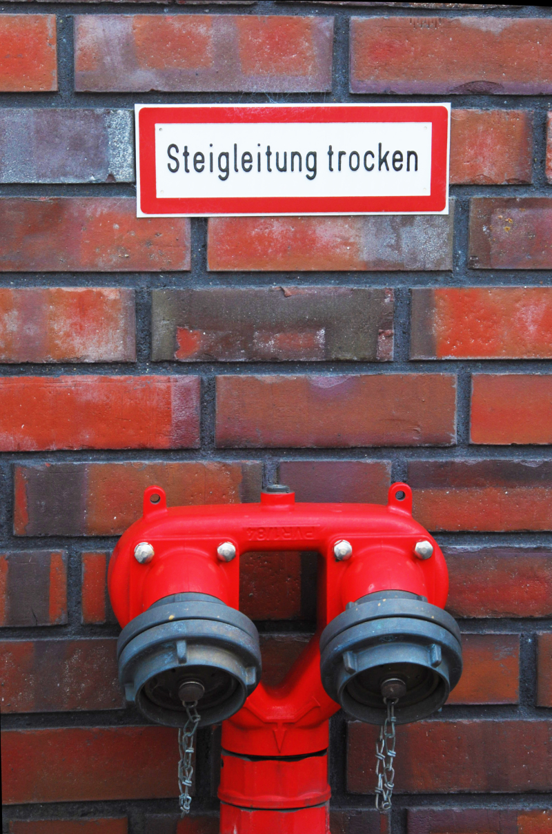 Steigleitung trocken